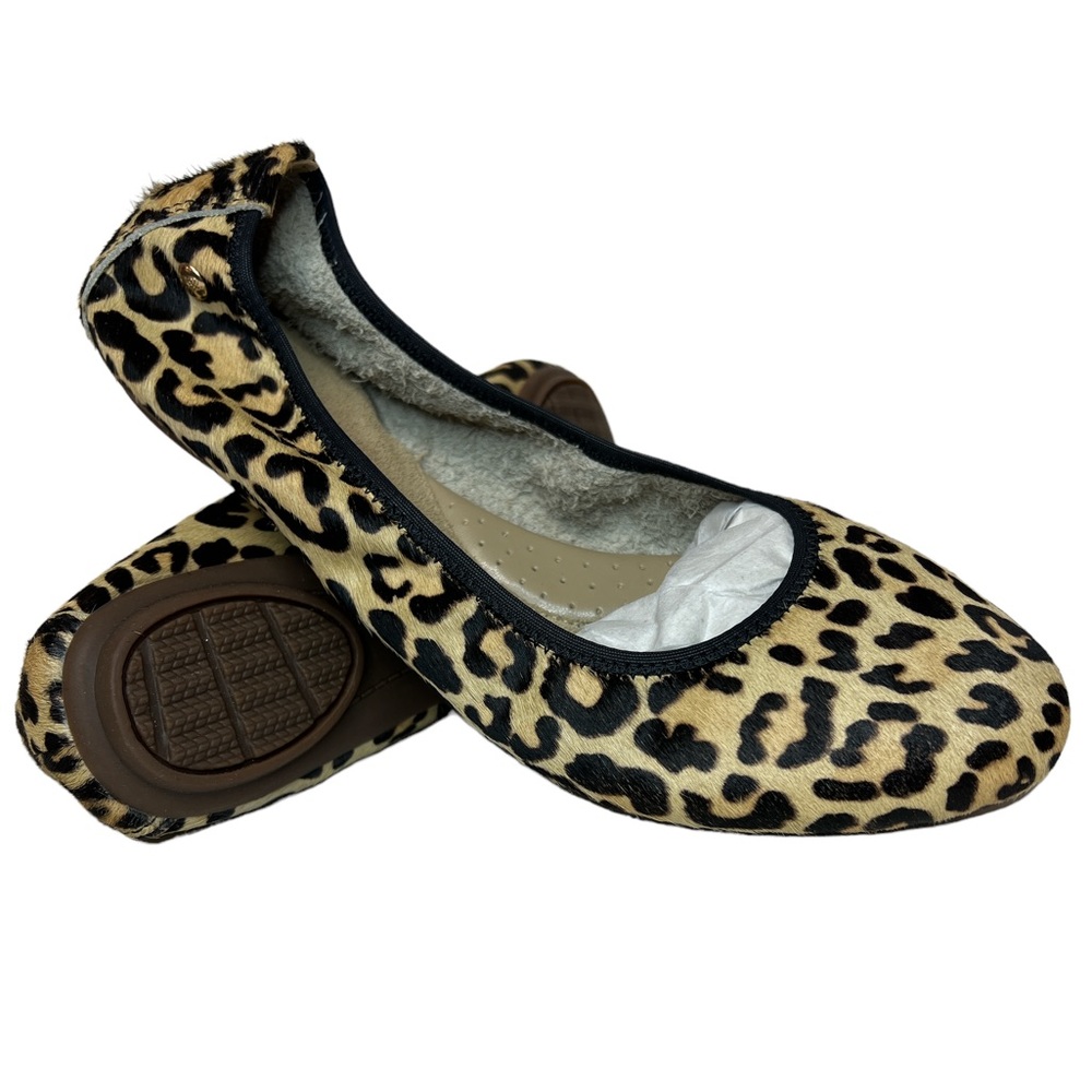 Hush Puppies Chaste Ballet Flats In Calf Hair Leopard Women’s Size 6 - Picture 9 of 9